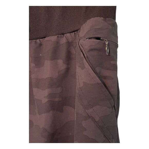 Kyodan Keep It Moving Sporty Jogger Sweatpants Black Gray Camo Print Knit S - Picture 2 of 7